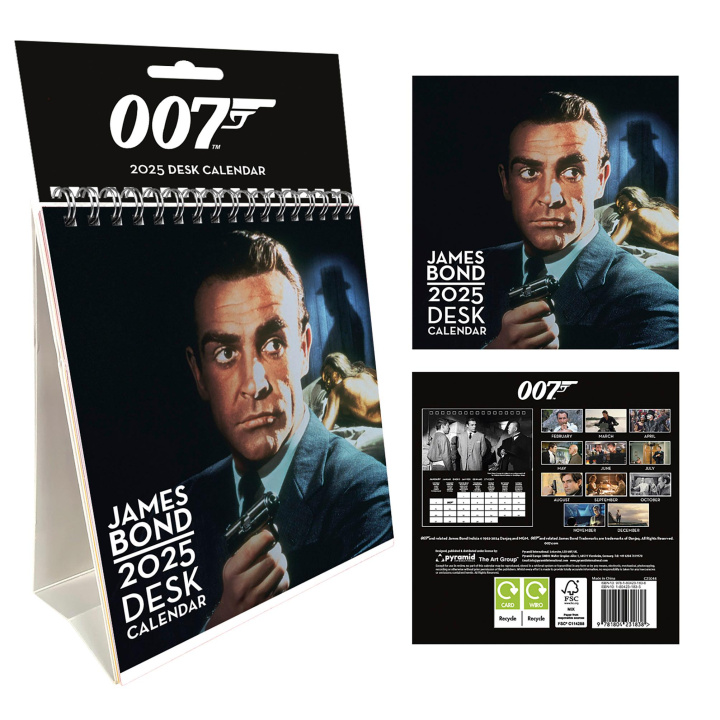 Calendrier/agenda James Bond 2025 Tischkalender 16 x 17cm 