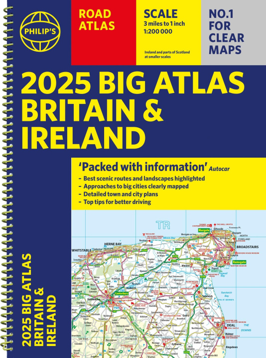 Carte 2025 Philip's Big Road Atlas of Britain & Ireland Philip's Maps