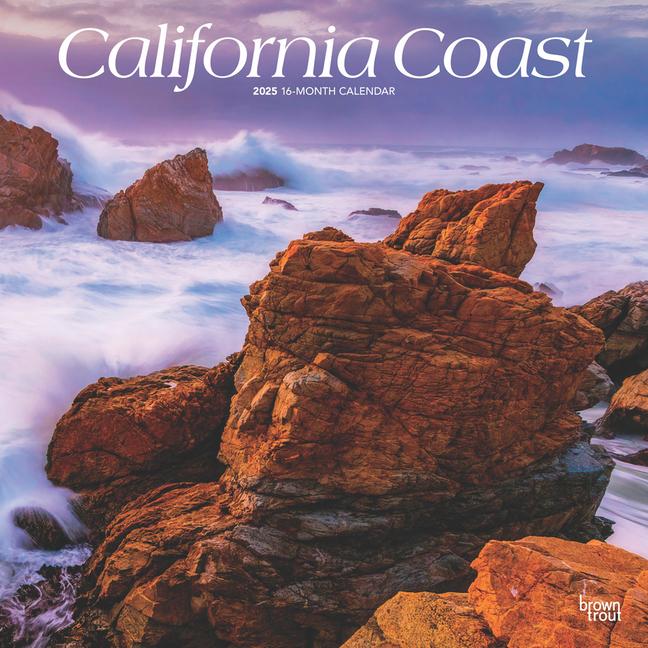 Kalendář/Diář California Coast 2025 12 X 24 Inch Monthly Square Wall Calendar Plastic-Free 
