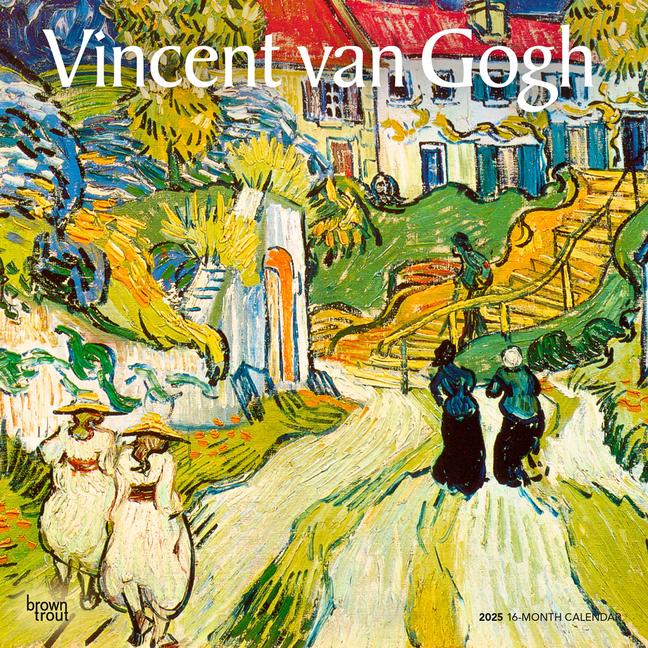 Kalendár/Diár Vincent Van Gogh 2025 12 X 24 Inch Monthly Square Wall Calendar Plastic-Free 