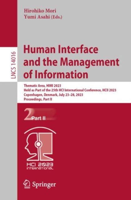 Libro elettronico Human Interface and the Management of Information Hirohiko Mori