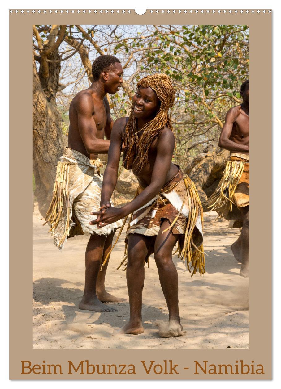 Kalendář/Diář Beim Mbunza Volk - Namibia (Wandkalender 2025 DIN A2 hoch), CALVENDO Monatskalender 