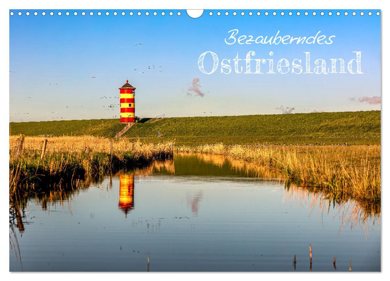 Kalender/Terminbuch Bezauberndes Ostfriesland (Wandkalender 2025 DIN A3 quer), CALVENDO Monatskalender 