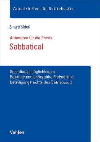 Knjiga Sabbatical Smaro Sideri