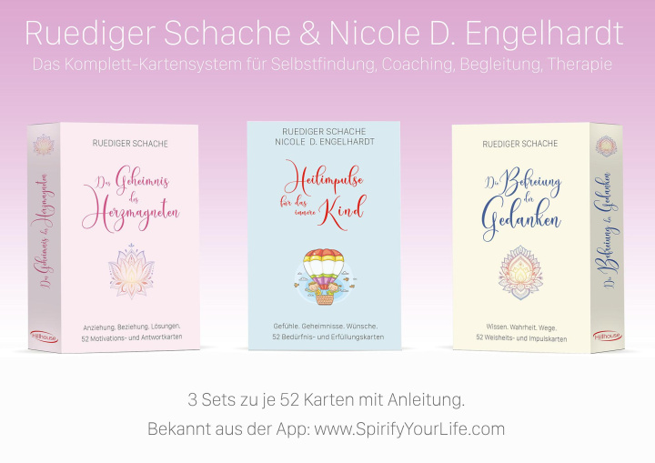 Kniha Therapiekarten-Set aus 3 x 52 Karten mit Anleitung Nicole Diana Engelhardt