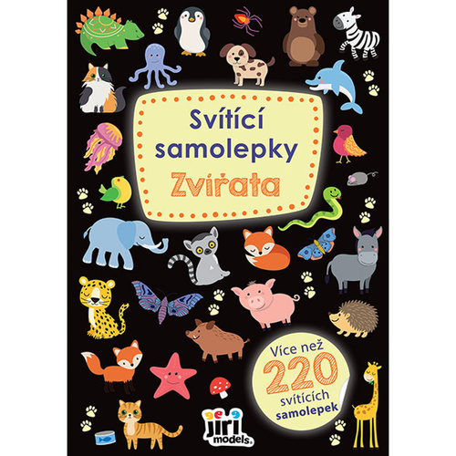 Buch Svítící samolepky Zvířata 