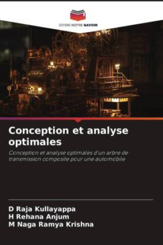 Book Conception et analyse optimales D Raja Kullayappa
