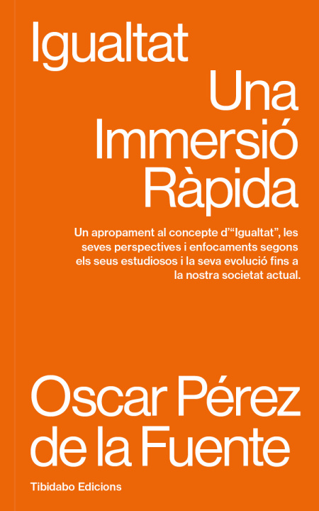 Kniha Igualtat OSCAR PEREZ DE LA FUENTE