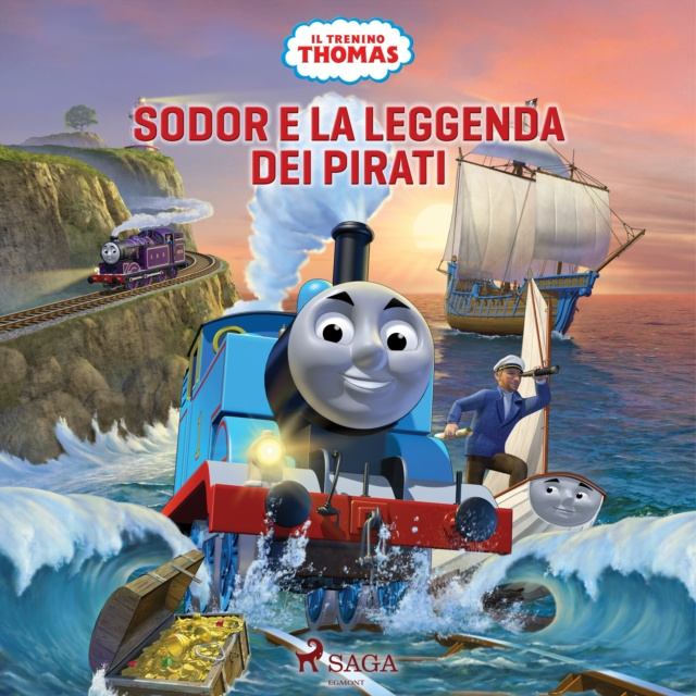 Audiokniha Il trenino Thomas - Sodor e la leggenda dei pirati Mattel