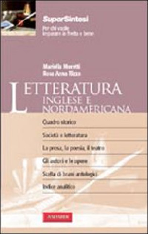 Kniha Letteratura inglese e nordamericana Mariella Moretti