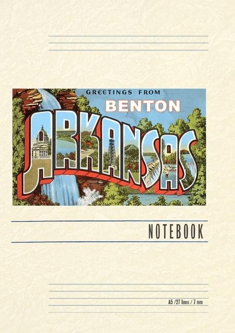 Книга Vintage Lined Notebook Greetings from Benton 