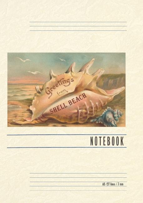 Книга Vintage Lined Notebook Greetings from Shell Beach 