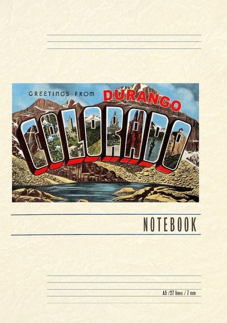 Книга Vintage Lined Notebook Greetings from Durango 