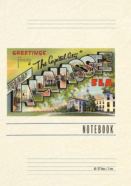Knjiga Vintage Lined Notebook Greetings from Tallahassee, Florida 