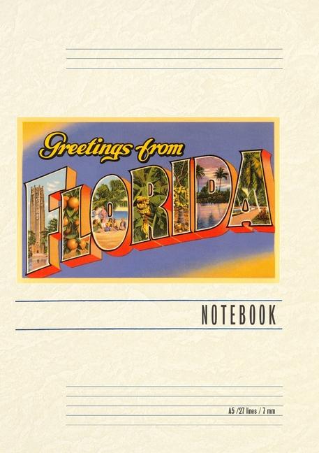 Книга Vintage Lined Notebook Greetings from Florida 