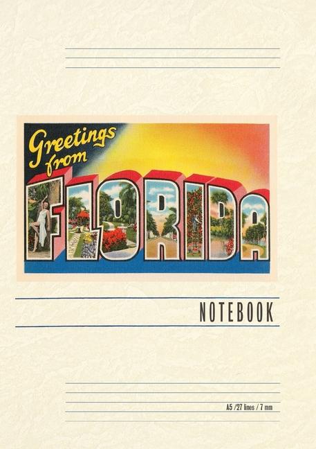 Книга Vintage Lined Notebook Greetings from Florida 
