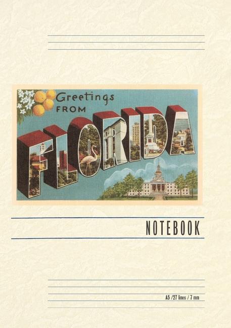Книга Vintage Lined Notebook Greetings from Florida 