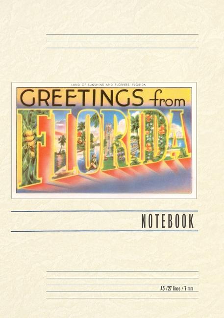 Книга Vintage Lined Notebook Greetings from Florida 
