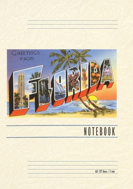 Книга Vintage Lined Notebook Greetings from Florida 