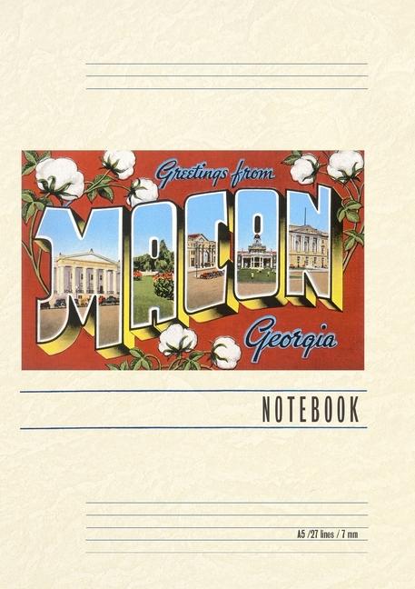 Книга Vintage Lined Notebook Greetings from Macon 