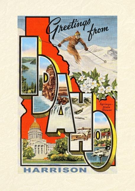 Книга Vintage Lined Notebook Greetings from Harrison 