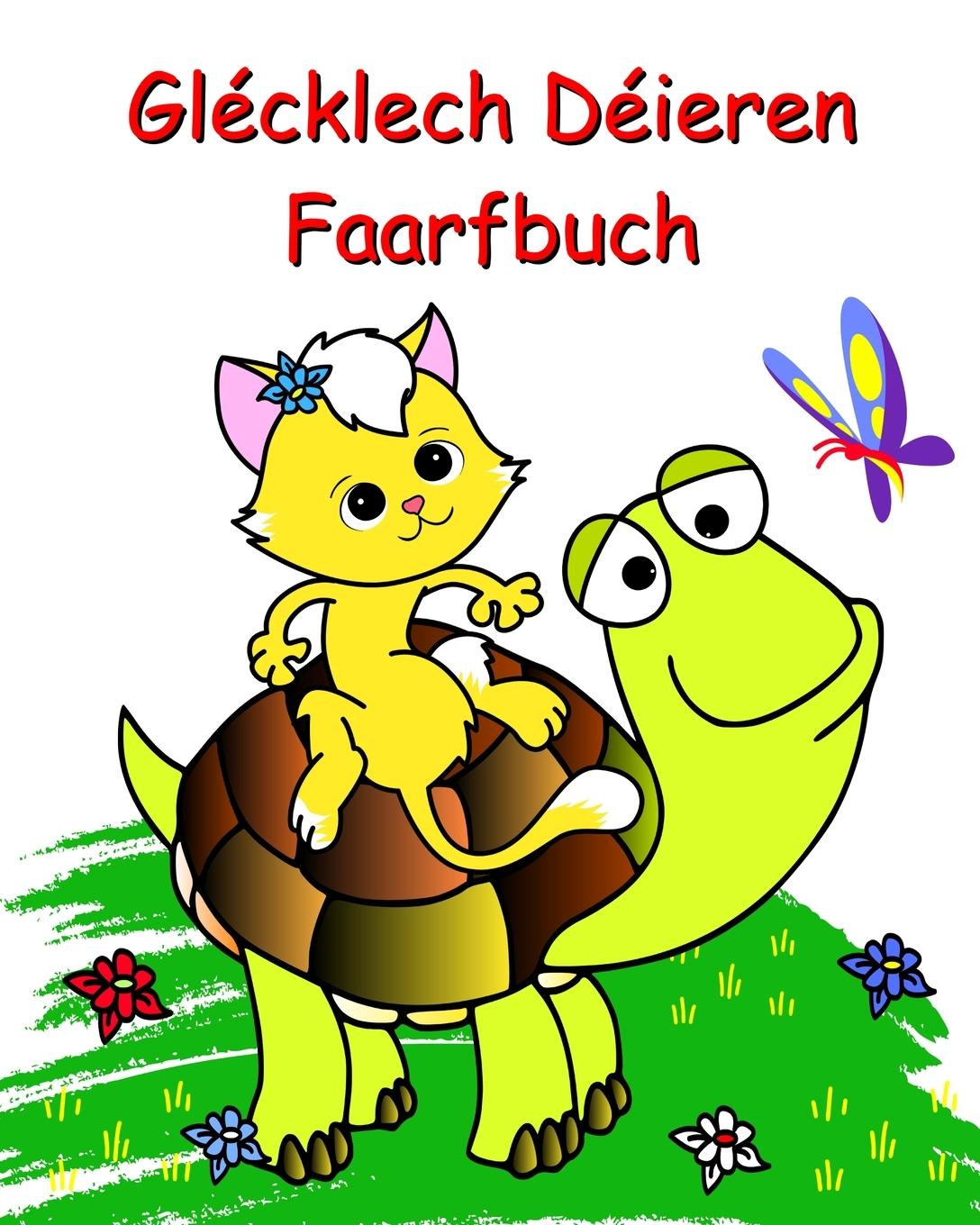 Kniha Glécklech Déieren Faarfbuch 