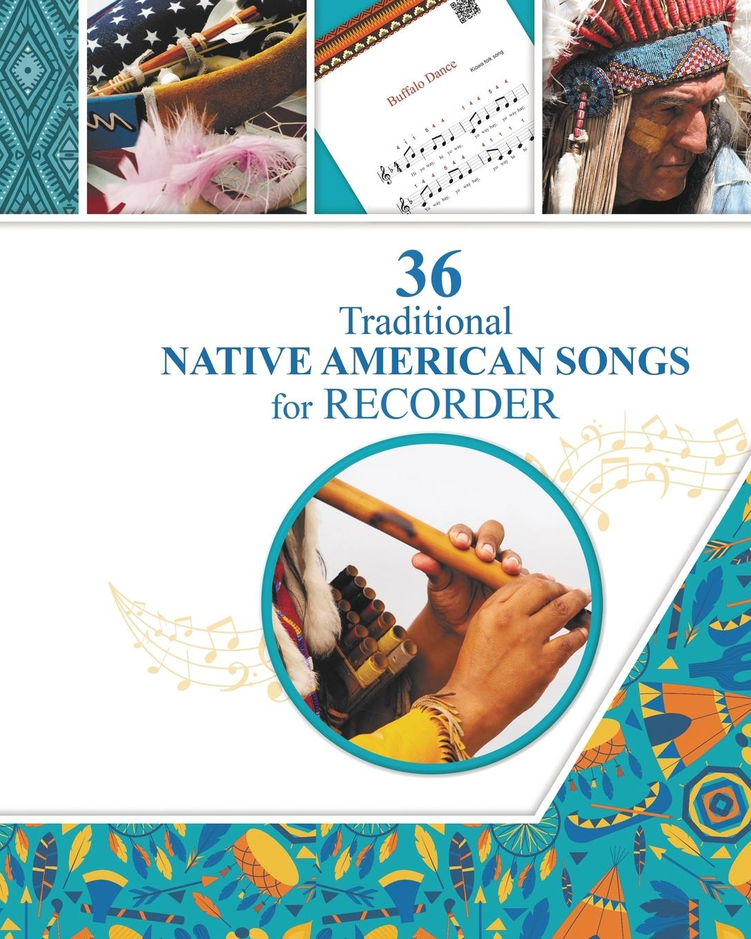 Könyv 36 Traditional Native American Songs for Recorder 