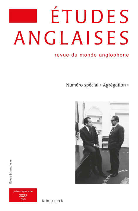 Knjiga Etudes anglaises - N°3/2023 