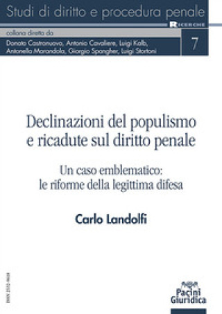 Kniha Declinazioni del populismo e ricadute sul diritto penale. Un caso emblematico: le riforme della legittima difesa Carlo Landolfi