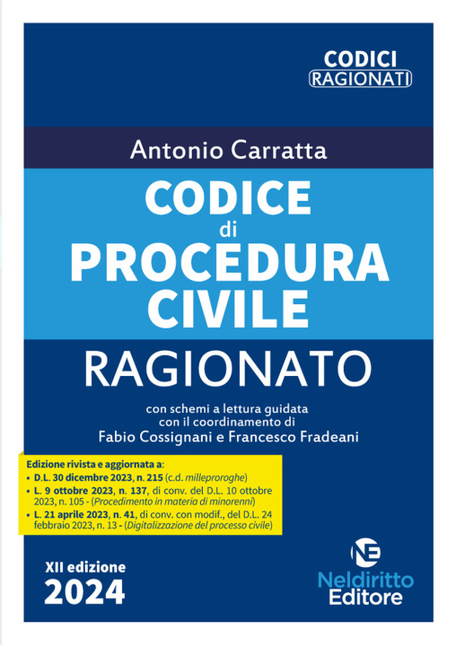 Книга Codice di procedura civile ragionato Antonio Carratta