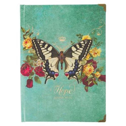 Buch Journal Hardcover Teal Butterfly Hope Isa. 40:31 