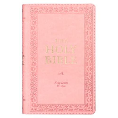Kniha KJV Bible Giant Print Standard-size Faux Leather, Pink 