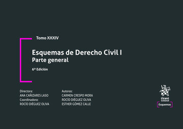 Kniha ESQUEMAS DE DERECHO CIVIL I PARTE GENERAL 6ª EDICION TOMO XX GOMEZ CALLE