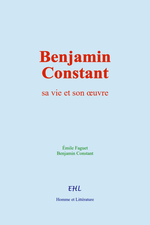 Knjiga Benjamin Constant Faguet
