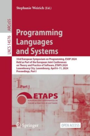 Knjiga Programming Languages and Systems Stephanie Weirich