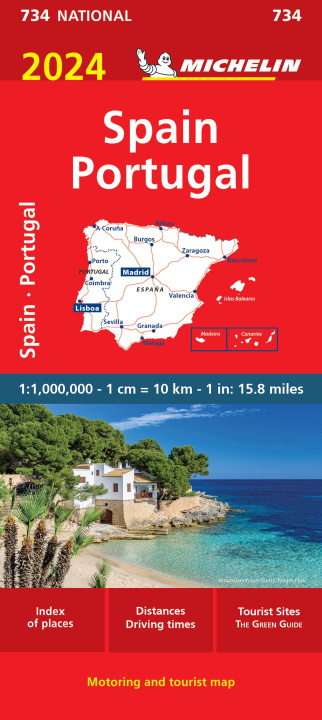 Printed items Spain & Portugal 2024 - Michelin National Map 734 Michelin