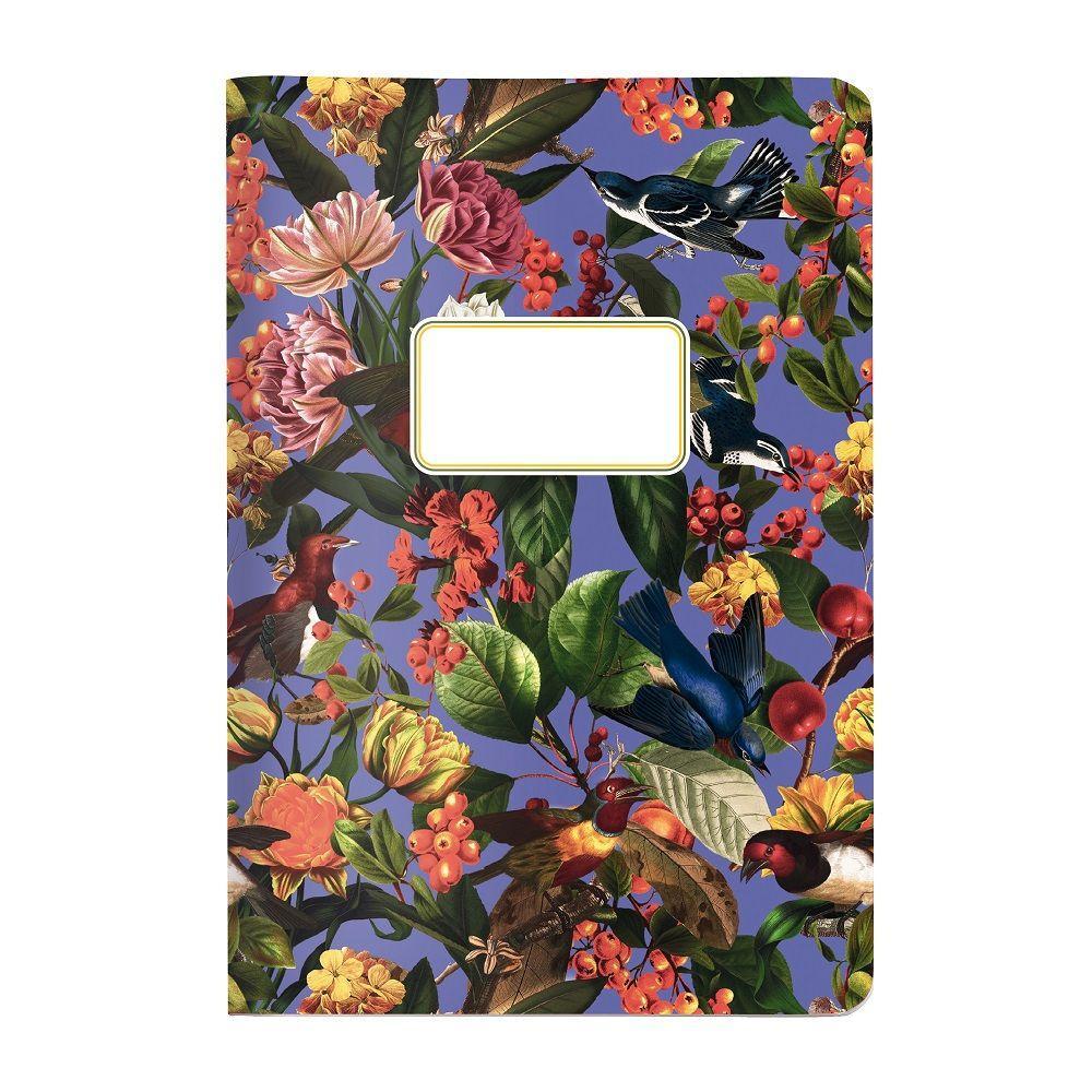 Książka Hefte A5 Pattern Vogelbeere blau 