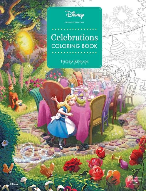 Kniha Disney Dreams Collection Thomas Kinkade Studios Celebrations Coloring Book 
