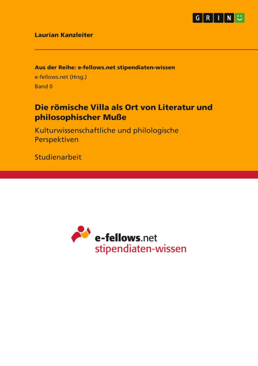 Carte Die römische Villa als Ort von Literatur und philosophischer Muße 