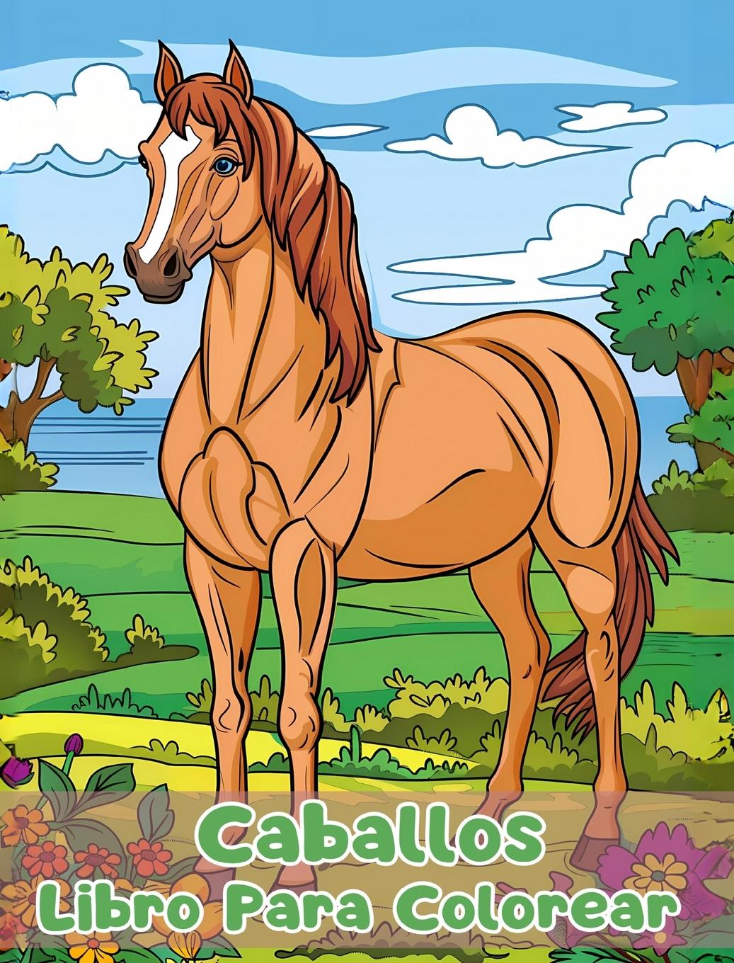 Livre Libro Para Colorear de Caballos 