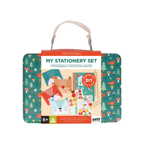 Knjiga Festive Pals My Stationery Set Petit Collage