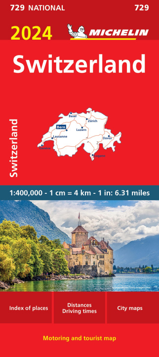 Pubblicazioni cartacee Switzerland 2024 - Michelin National Map 729 Michelin