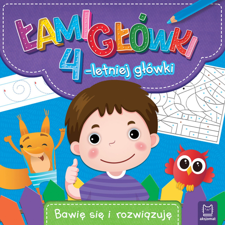 Book Łamigłówki 4-letniej główki. Bawię się i rozwiązuję Opracowanie zbiorowe