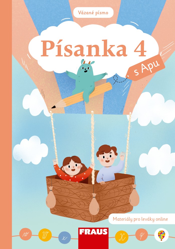 Książka Písanka 1/4 s Apu pro ZŠ (vázané písmo) 