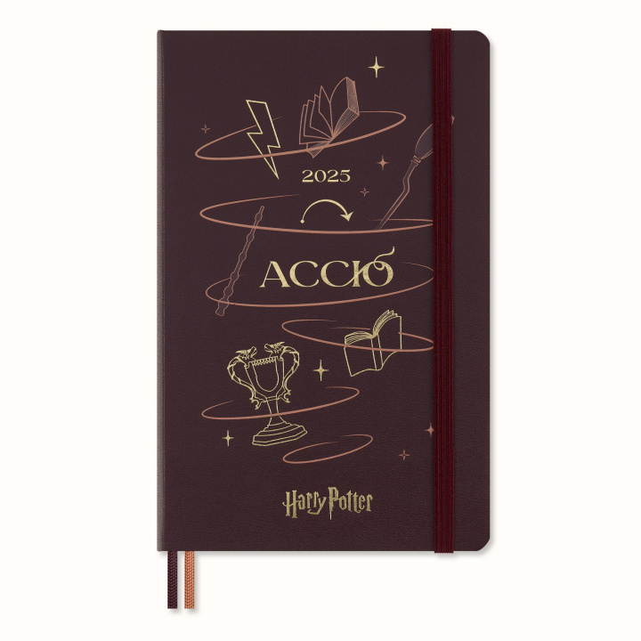 Βιβλίο Moleskine Harry Potter Accio 12 Monate Tageskalender 2025, L/A5 