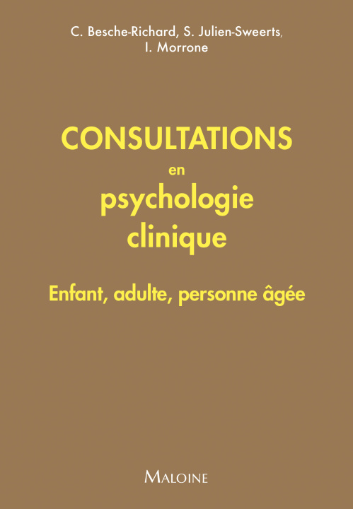 Kniha Consultations en psychologie clinique Morrone