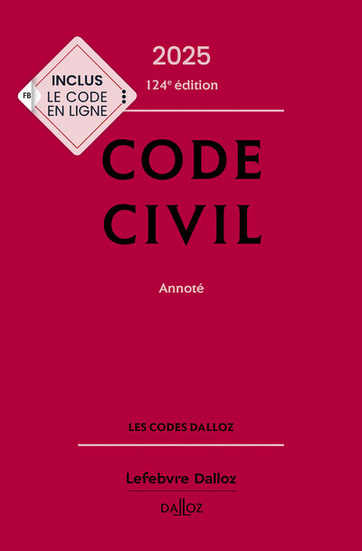 Kniha Code civil 2025, annoté. 124e éd. Xavier Henry