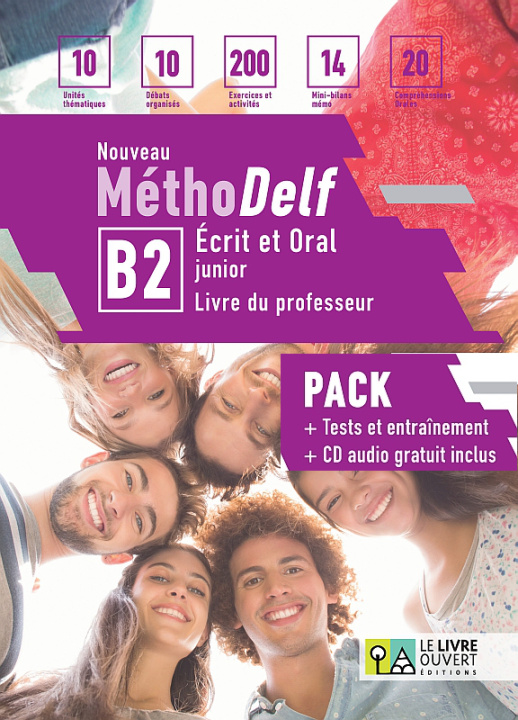 Book NOUV METHODELF B2 PACK PROF 2 TESTS+CD Bertin