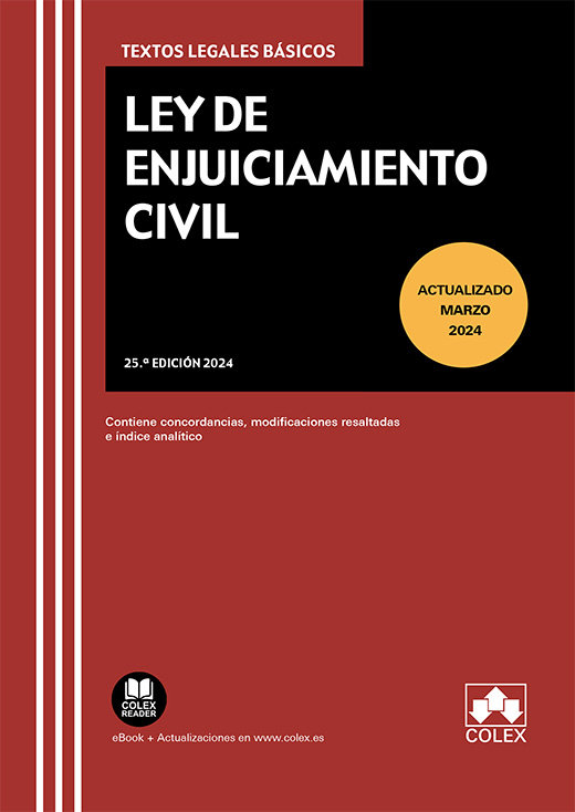 Kniha LEY DE ENJUICIAMIENTO CIVIL 25º ED. 2024 AA