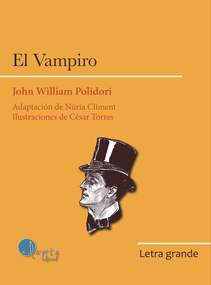 Книга El Vampiro (letra grande) William Polidori